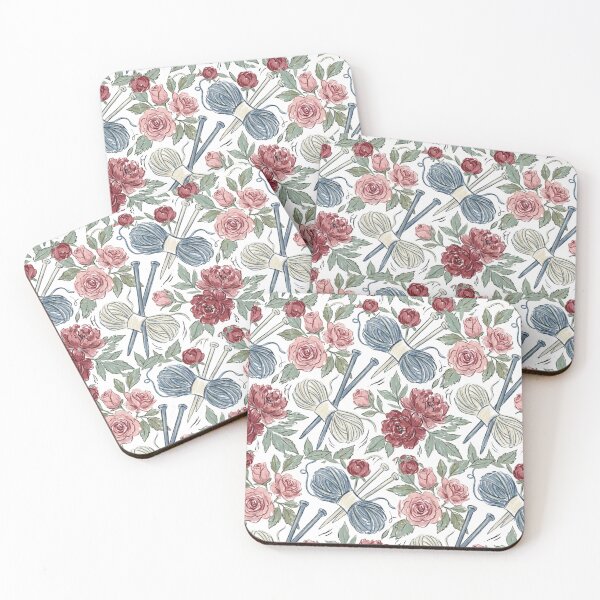 Item preview, Knitting Floral Design designed and sold by Popworks.