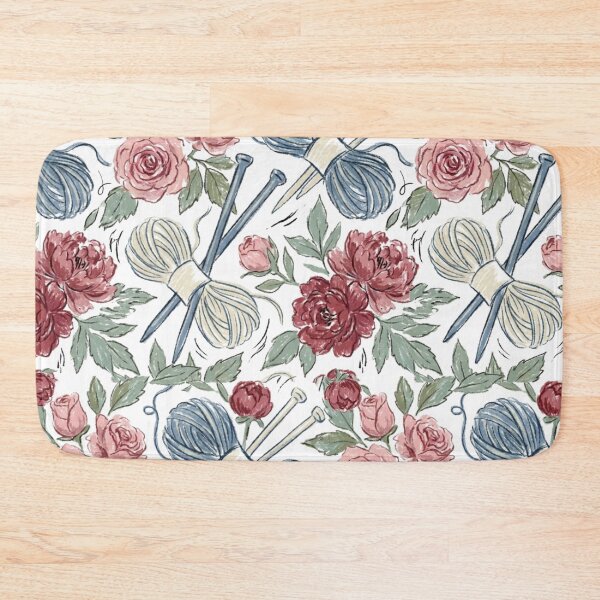 Item preview, Knitting Floral Design designed and sold by Popworks.