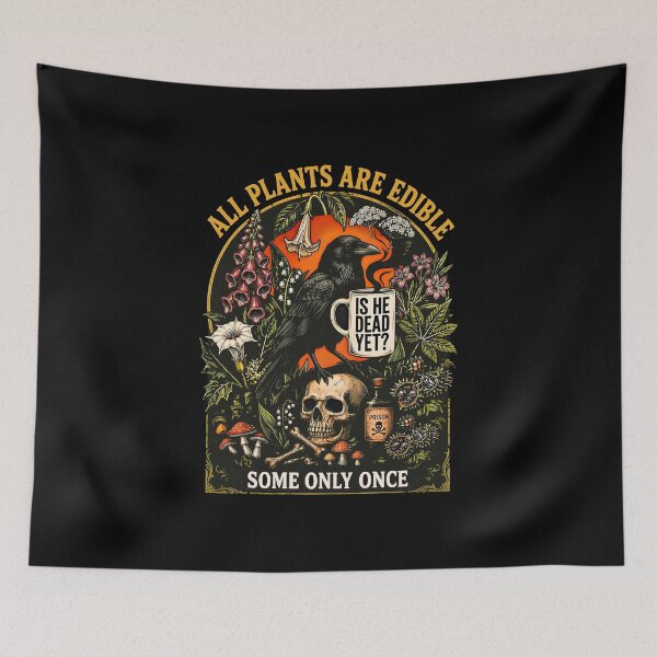 Item preview, All Plants are Edible Some Only Once Funny Plant Quote  designed and sold by gear-posters.