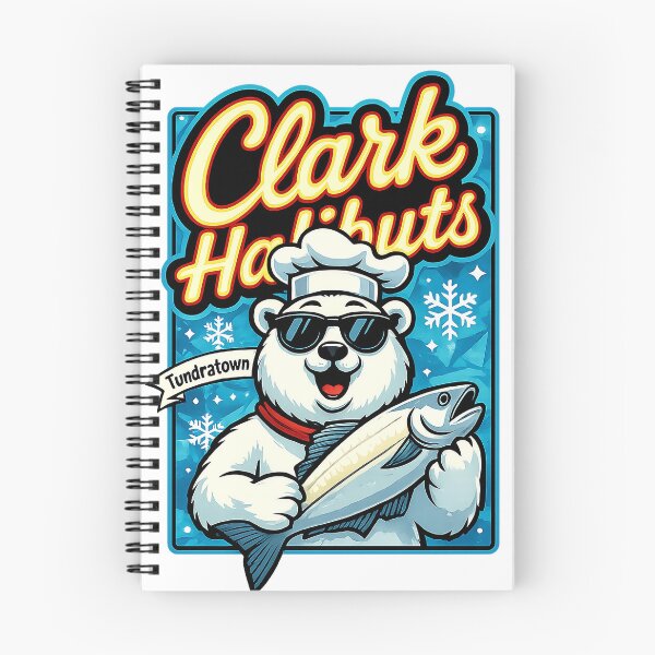 Item preview, Clark Halibuts Tundratown Bear Retro Seafood Restaurant Shirt designed and sold by gahteeriffico.