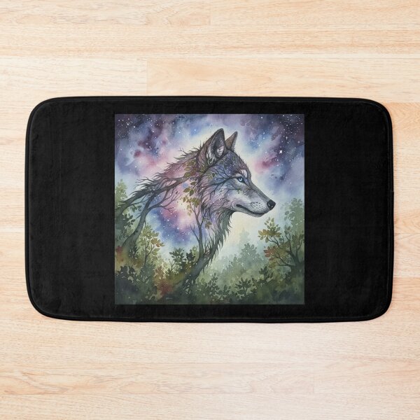Item preview, Mystic Nature Wolf Cosmic Nebula Art designed and sold by MoonSoul Studio.