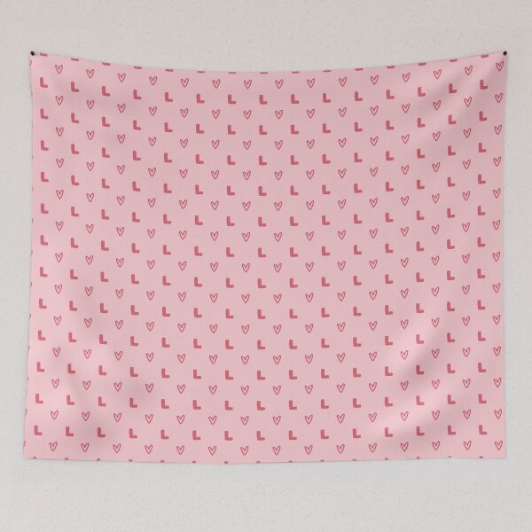 Item preview, Letter L Monogram Pink Heart Pattern | Cute Initial L Pink Heart Aesthetic | Red and Pink Letter L Heart Design | Monogram L Heart Pattern Art | Girly Coquette Letter L Initial Hearts designed and sold by VivaFy.