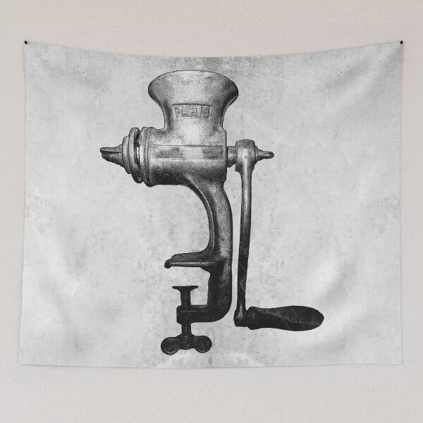 Item preview, Vintage Cast Iron Hand Crank Meat Grinder designed and sold by Ghoul Enterprises.