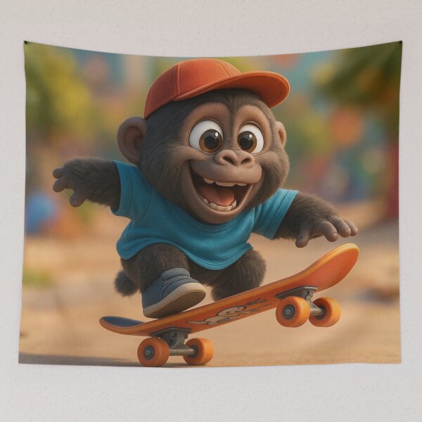 Item preview, Skater Western Gorilla designed and sold by Sillytoe.