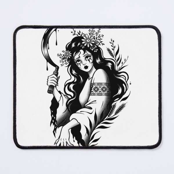 Item preview, Południca Field Spirit – Dark Slavic Tattoo designed and sold by feedmykraken.