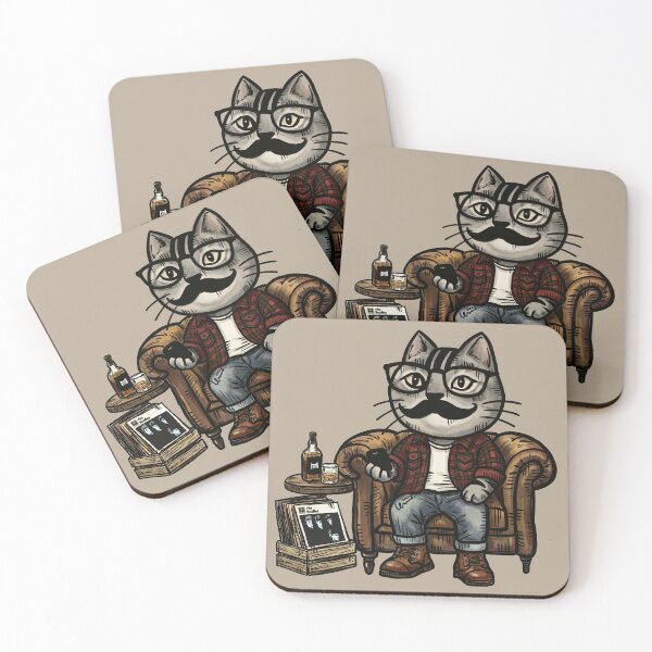 Item preview, Gentleman Cat: The Ultimate Chill Dad - 紳士貓：最酷的老爸與放鬆時刻 (紳士な猫：最高にクールな親父の休日) designed and sold by MeowdelStudio.