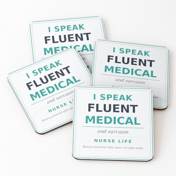 Item preview, Fluent Nurse designed and sold by MileMarkerSt.