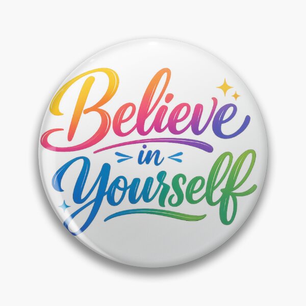 Item preview, Believe in Yourself – Colorful Motivational Typography Design designed and sold by Kriss0602.