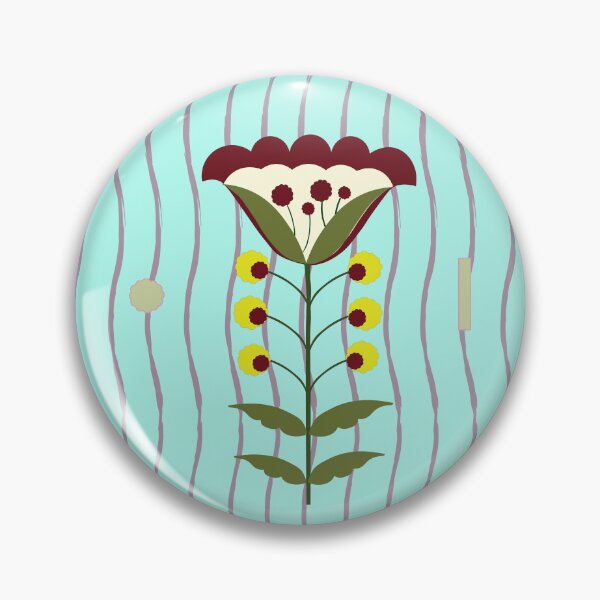 Item preview, Minimalist Folk Art Flower Pattern designed and sold by auran14.