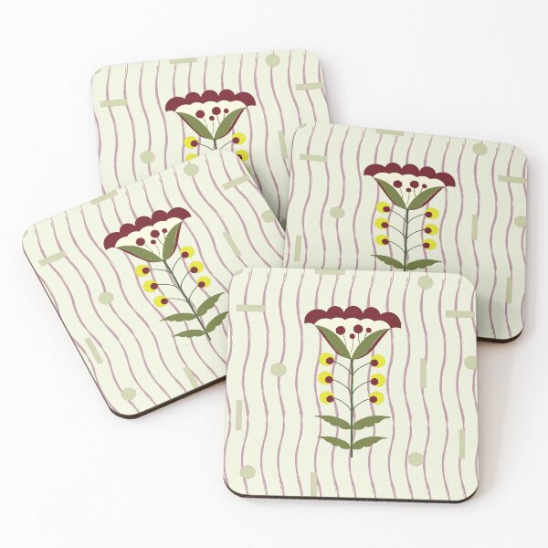 Item preview, Minimalist Folk Art Flower Pattern designed and sold by auran14.