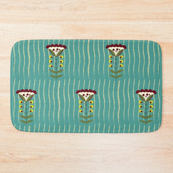 Item preview, Minimalist Folk Art Flower Pattern designed and sold by auran14.