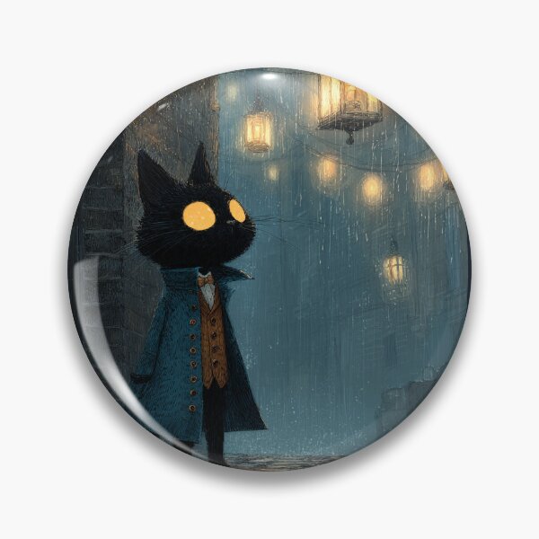 Item preview, Nocturnal Sleuth The Lantern Cat designed and sold by ArgentoArt.