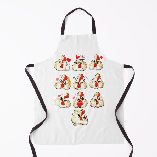 Item preview, Funny Chicken Stickers — Hand Drawn Cute Chicks with Expressions designed and sold by RamyGallery.