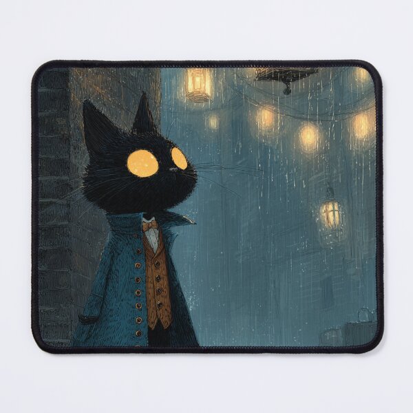 Item preview, Nocturnal Sleuth The Lantern Cat designed and sold by ArgentoArt.