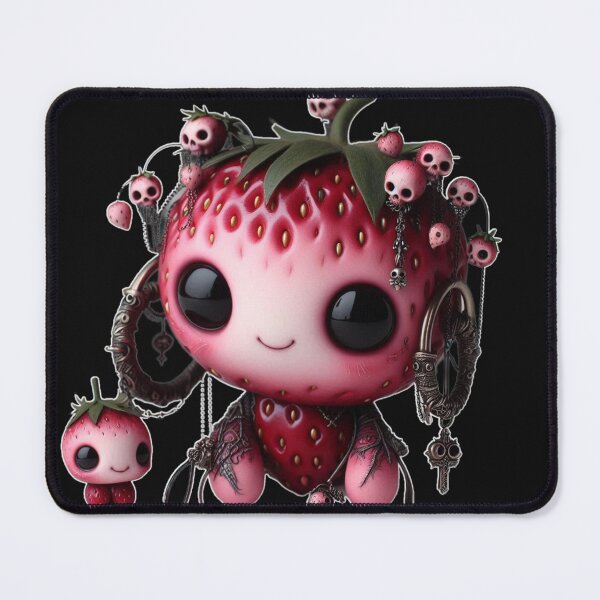 Item preview, Pastel Goth Strawberry Monster - Creepy Cute Fruits Collection designed and sold by LujziWorld.