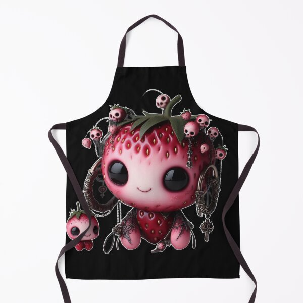 Item preview, Pastel Goth Strawberry Monster - Creepy Cute Fruits Collection designed and sold by LujziWorld.
