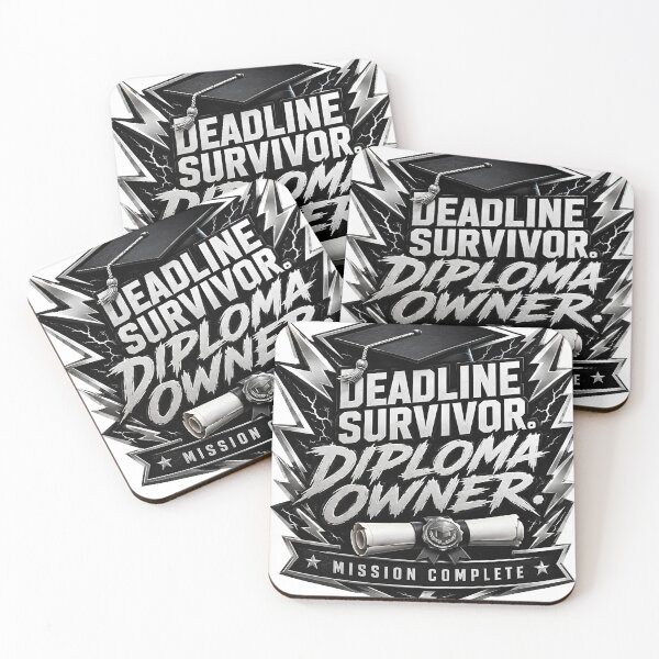 Item preview, Deadline Survivor Diploma Owner Emblem designed and sold by Ned_Studio.