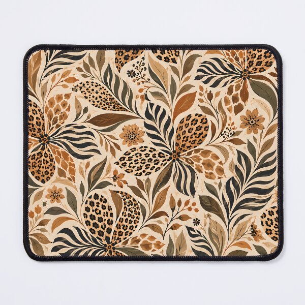 Item preview, Boho Animal Print Floral Pattern | Safari Botanical Wallpaper | Zebra Leopard Giraffe Textile Design designed and sold by AnimalAirtistry.