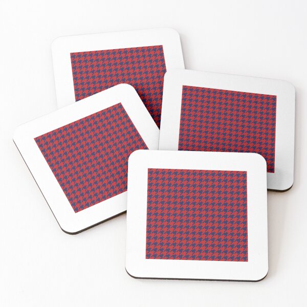 Item preview, Chic Red and Navy Houndstooth Pattern designed and sold by zenjiinspired.
