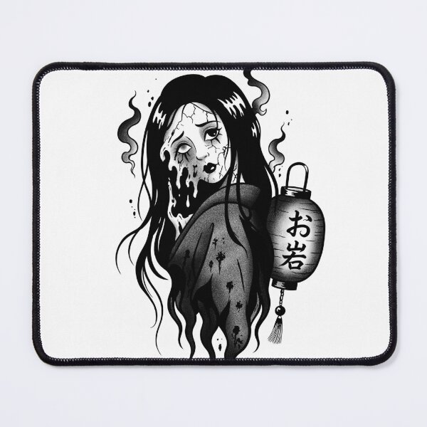 Item preview, Oiwa Ghost Woman – Dark Japanese Tattoo designed and sold by feedmykraken.