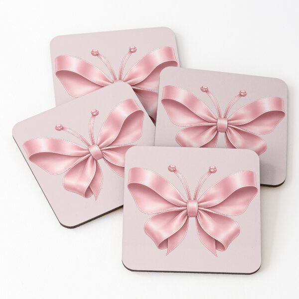 Item preview, Pink Satin Ribbon Butterfly | Coquette Aesthetic Bow Butterfly designed and sold by BelievingCreate.