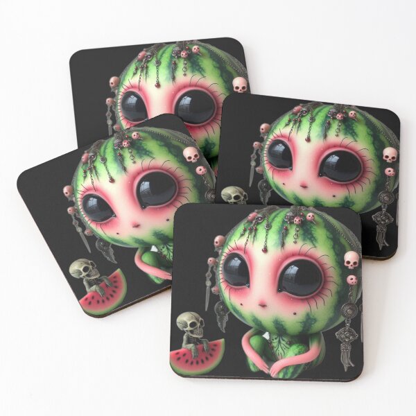 Item preview, Goth Watermelon - Creepy Cute Fruits Collection #2 designed and sold by LujziWorld.