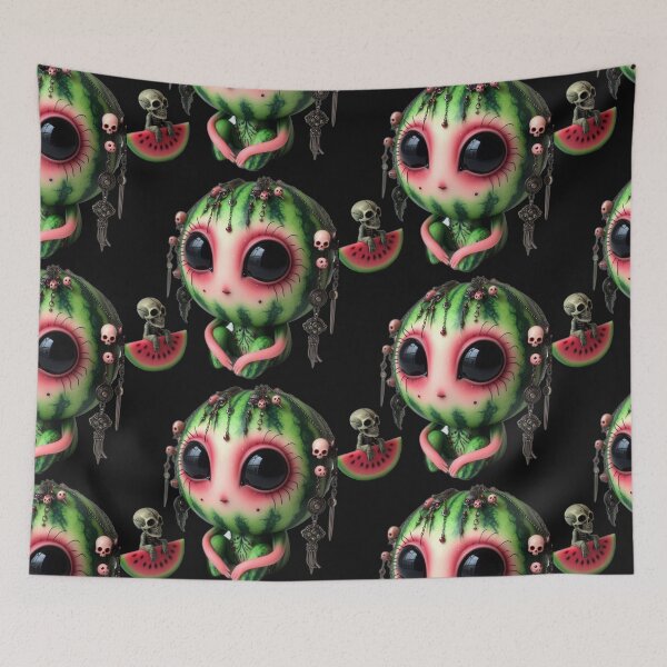 Item preview, Goth Watermelon - Creepy Cute Fruits Collection #2 designed and sold by LujziWorld.