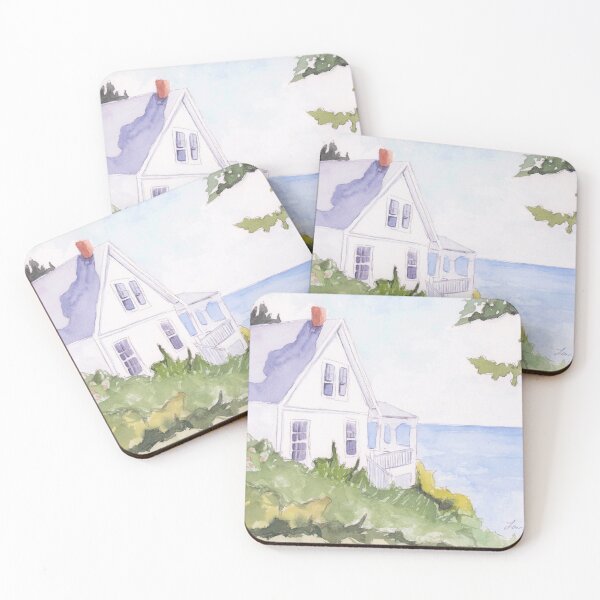 Item preview, beach house designed and sold by Coastal Watercolors by Laura.