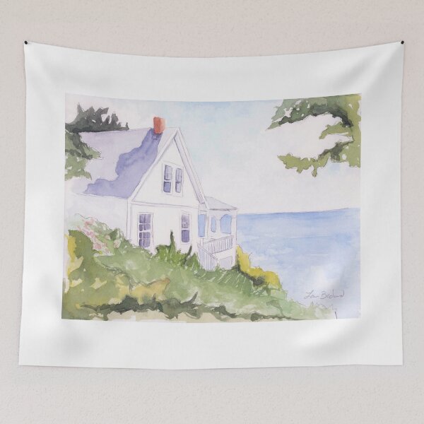 Item preview, beach house designed and sold by Coastal Watercolors by Laura.