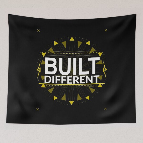 Item preview, Built Different Shirt | Funny Gym Streetwear Gift designed and sold by Daily Mood Tees.