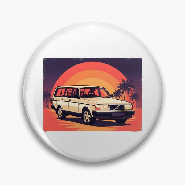 Item preview, 240 Wagon Retro Sunset - Vintage Synthwave Beach Car Graphic designed and sold by Off-Road-Zone.