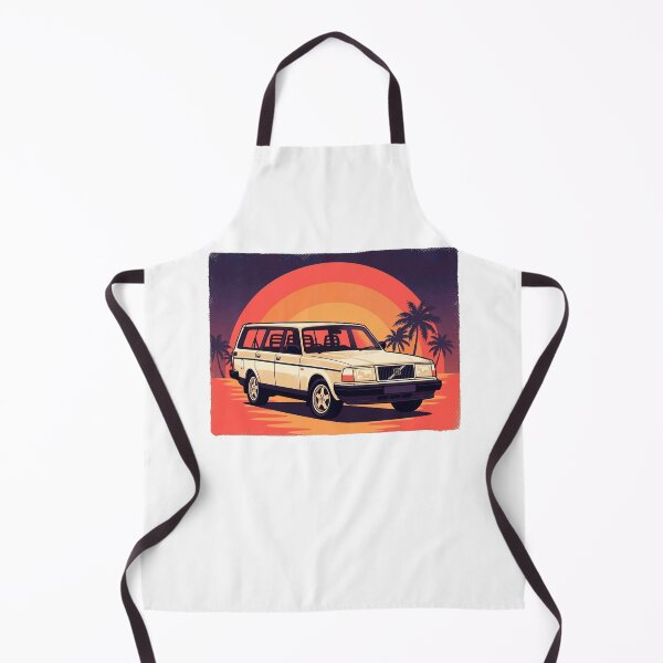 Item preview, 240 Wagon Retro Sunset - Vintage Synthwave Beach Car Graphic designed and sold by Off-Road-Zone.
