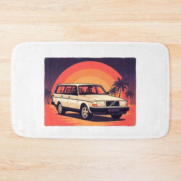 Item preview, 240 Wagon Retro Sunset - Vintage Synthwave Beach Car Graphic designed and sold by Off-Road-Zone.
