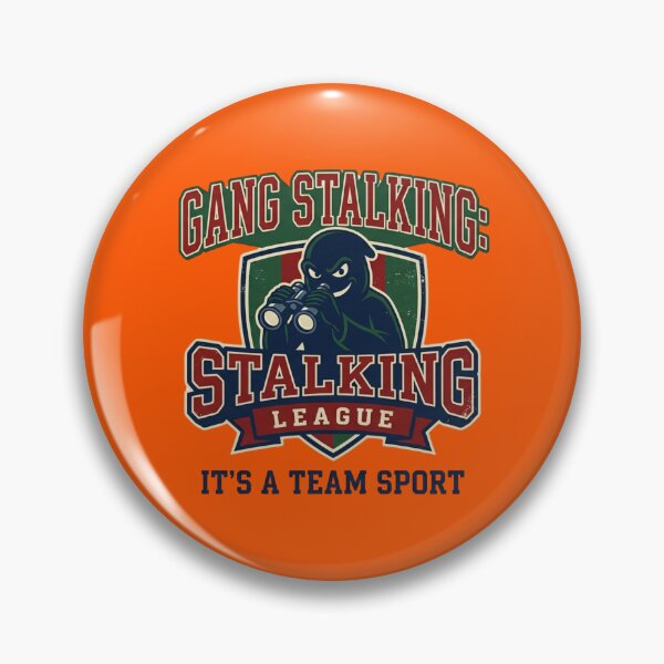 Item preview, Gang Stalking League Vintage Sports Parody Design | Conspiracy Meme Retro Mascot Art designed and sold by Rebel Fusion.