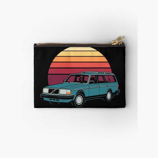 Item preview, 240 Wagon Retro Sunset  - Teal Classic Boxy Car Graphic designed and sold by Off-Road-Zone.