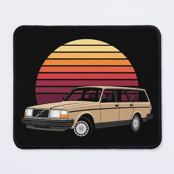 Item preview, 240 Wagon Retro Sunset  - Cream White Classic Boxy Car  designed and sold by Off-Road-Zone.