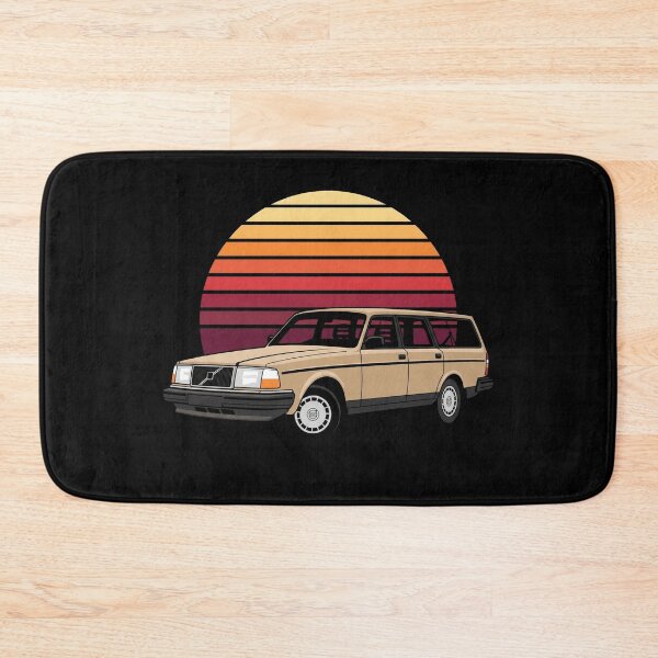 Item preview, 240 Wagon Retro Sunset  - Cream White Classic Boxy Car  designed and sold by Off-Road-Zone.