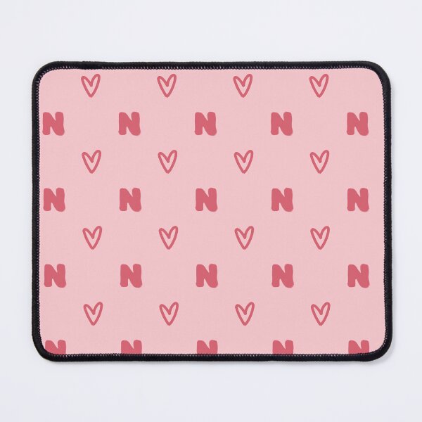Item preview, Letter N Monogram Pink Heart Pattern | Cute Initial N Pink Heart Aesthetic | Red and Pink Letter N Heart Design | Monogram N Heart Pattern Art | Girly Coquette Letter N Initial Hearts designed and sold by VivaFy.