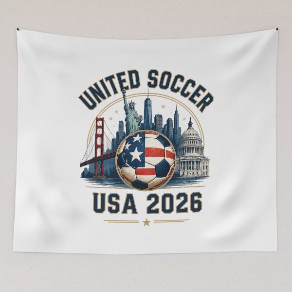Item preview, United States Soccer Fan 2026 City Skyline designed and sold by YIDOX.