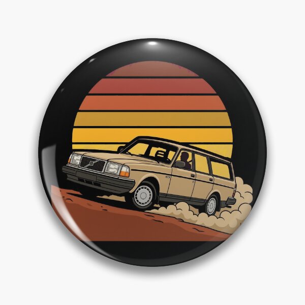 Item preview, 240 Wagon Retro Sunset - Vintage Cream Classic Car designed and sold by Off-Road-Zone.