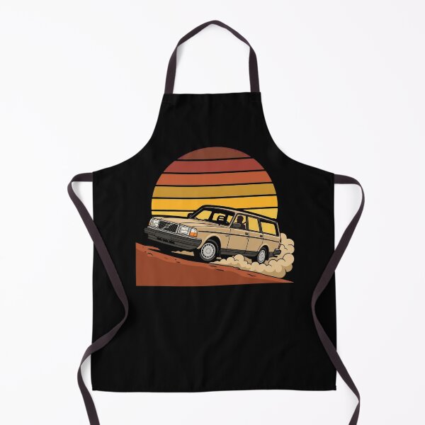 Item preview, 240 Wagon Retro Sunset - Vintage Cream Classic Car designed and sold by Off-Road-Zone.