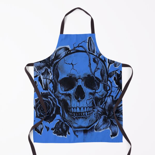 Item preview, Blue bloom skull designed and sold by BlueBerry45.
