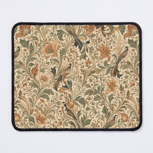 Item preview, Art Nouveau Bird & Floral Pattern | Vintage Botanical Wallpaper | Elegant Avian Textile Design designed and sold by AnimalAirtistry.