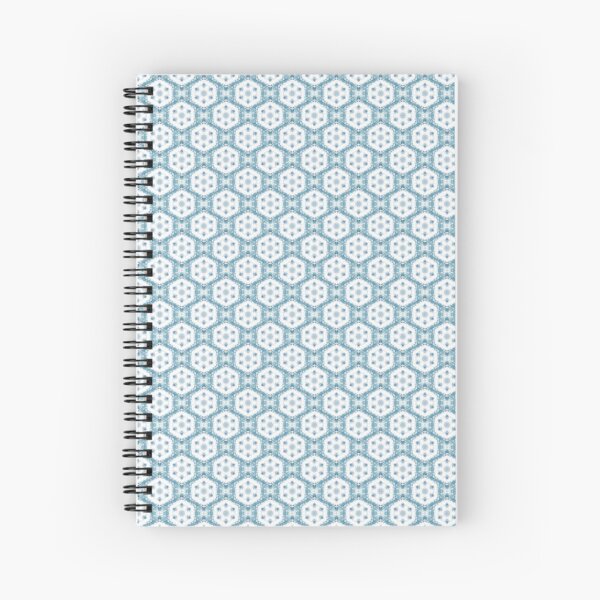 Item preview, Boho Hexagon Mandala Pattern in Blue and White designed and sold by Artistestella.