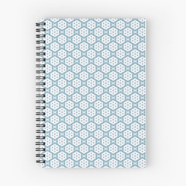 Item preview, Boho Hexagon Mandala Pattern in Blue and White designed and sold by Artistestella.