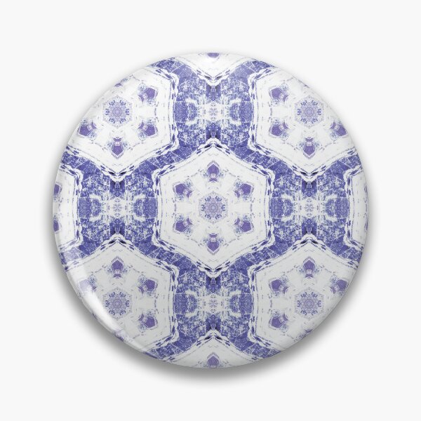 Item preview, Boho Hexagon Mandala Pattern in Purple and White designed and sold by Artistestella.