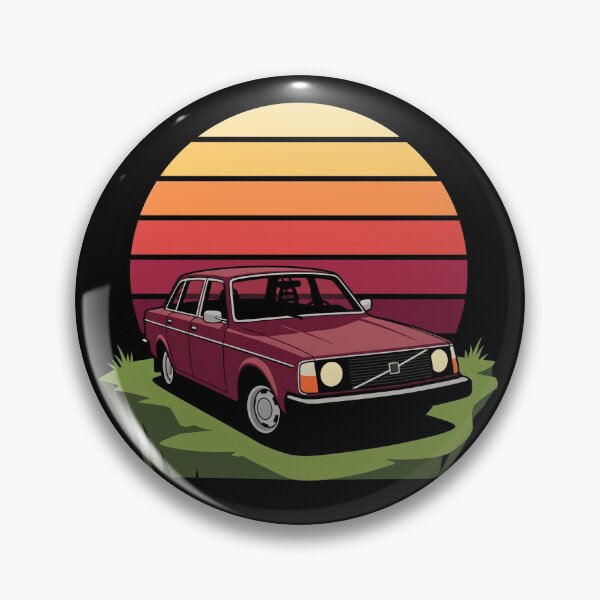Item preview, 240 Sedan Retro Sunset - Maroon Classic Boxy Car designed and sold by Off-Road-Zone.