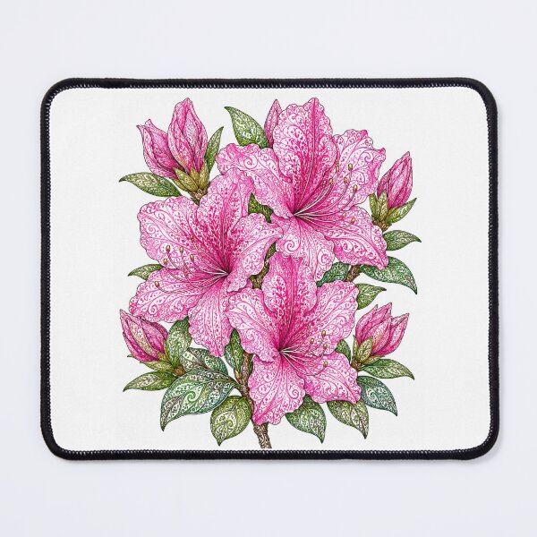Item preview, Intricate Pink Azaleas designed and sold by PaintedbyCarol.