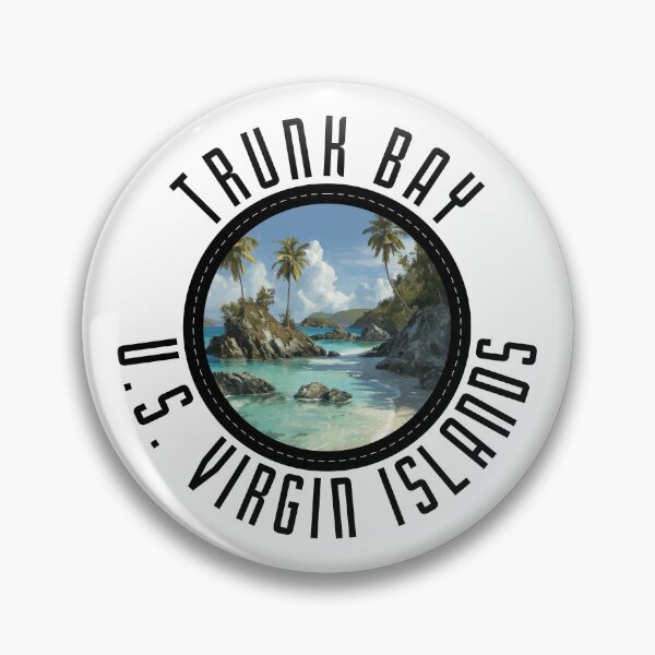 Item preview, Trunk Bay - U.S. Virgin Islands (with Black Lettering) designed and sold by VelvetRoom.