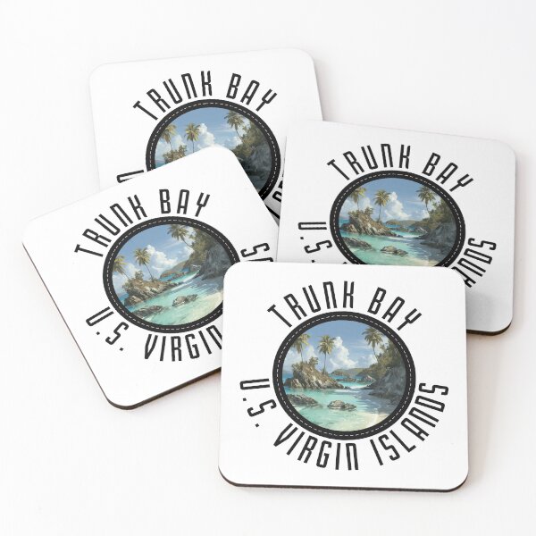 Item preview, Trunk Bay - U.S. Virgin Islands (with Black Lettering) designed and sold by VelvetRoom.